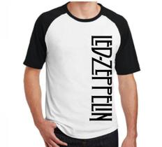 Camiseta Raglan 100% Algodão - Led Zeppelin - Mikonos
