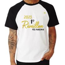 Camiseta Raglan 2023 1º Réveillon Pós Pandemia - Foca na Moda