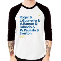 Camiseta Raglan 6x1 Gols Manga 3/4 - Foca na Moda