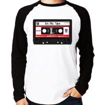 Camiseta Raglan 80's Mix Tape Manga Longa - Foca na Moda