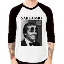 Camiseta Raglan A arte do sarcasmo Manga 3/4 - Foca na Moda