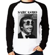 Camiseta Raglan A arte do sarcasmo Manga Longa - Foca na Moda Camiseta Raglan A arte do sarcasmo Manga Longa - Foca na Moda