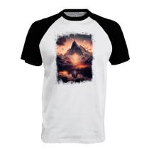 Camiseta Raglan A fé move montanhas 1