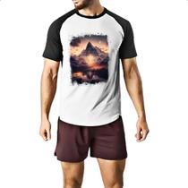 Camiseta Raglan A fé move montanhas 1 Camiseta Raglan A fé move montanhas 1