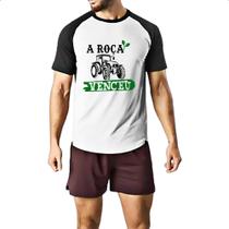 Camiseta Raglan A roca venceu Camiseta Raglan A roca venceu