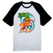 Camiseta Raglan Abacaxi surfista