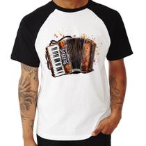 Camiseta Raglan Acordeon Sanfona - Foca na Moda Camiseta Raglan Acordeon Sanfona - Foca na Moda