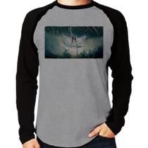 Camiseta Raglan Anjo do tempo Manga Longa - Foca na Moda