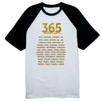 Camiseta Raglan Ano Novo 365 dias com