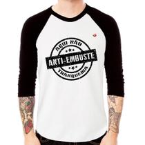 Camiseta Raglan Anti-Embuste Manga 3/4 - Foca na Moda