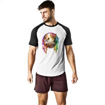 Camiseta Raglan Apanhador de sonhos casal de lobo