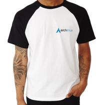 Camiseta Raglan Arch Linux - Foca na Moda Camiseta Raglan Arch Linux - Foca na Moda