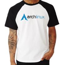 Camiseta Raglan Arch Linux Logo - Foca na Moda