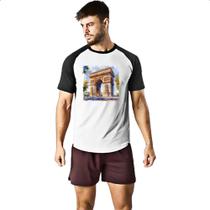 Camiseta Raglan Arco do triunfo watercolor