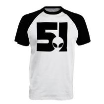Camiseta Raglan Area 51 Logo ET