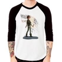 Camiseta Raglan Arya Stark Art Manga 3/4 - Foca na Moda