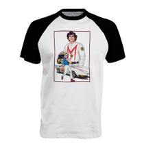 Camiseta Raglan Ayrton Senna Speed Racer