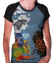 Camiseta Raglan Baby Look Game Of Thrones Ref:154