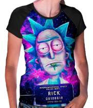 Camiseta Raglan Baby Look Rick And Morty Ref:43