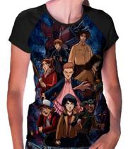 Camiseta Raglan Baby Look Stranger Things Ref:84