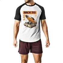 Camiseta Raglan Back to anos 90 vitrola