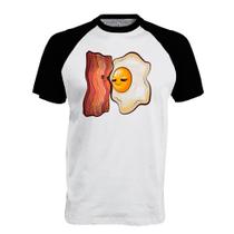 Camiseta Raglan Bacon e ovo