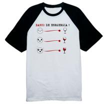 Camiseta Raglan Banco de energia vinho