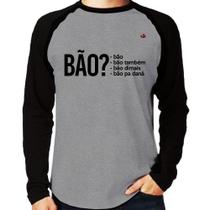 Camiseta Raglan Bão Manga Longa - Foca na Moda