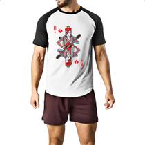 Camiseta Raglan Baralho Rei David Bowie