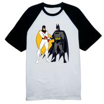 Camiseta Raglan Batman encontra Space Ghost