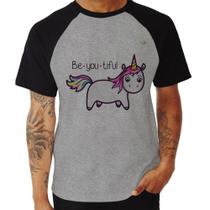 Camiseta Raglan Be You Tiful - Foca na Moda