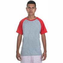 Camiseta Raglan bicolor camisa unissex infantil e adulto