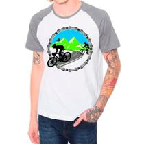 Camiseta raglan bike ciclismo bicicleta cinza branca masculina09 - DESIGN CAMISETAS