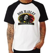 Camiseta Raglan Bob Marley Reggae Rots Jamaica 10