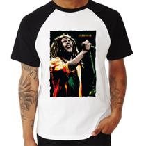 Camiseta Raglan Bob Marley Reggae Rots Jamaica 3