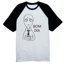 Camiseta Raglan Bom dia eu amo meu trabalho