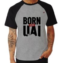 Camiseta Raglan Born to be uai - Foca na Moda