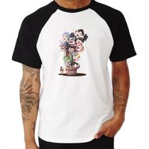 Camiseta Raglan Branco Turma do Chaves