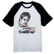 Camiseta Raglan Brian Skyline GTR Grafite Camiseta Raglan Brian Skyline GTR Grafite