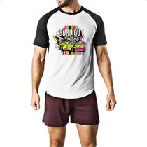 Camiseta Raglan Burn out racing