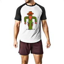 Camiseta Raglan Cacto cowboy Camiseta Raglan Cacto cowboy