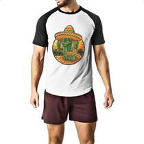 Camiseta Raglan Cacto Mexicano Camiseta Raglan Cacto Mexicano