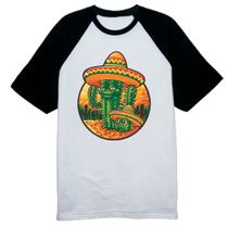 Camiseta Raglan Cactus Mexicano