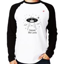 Camiseta Raglan Cansei, me leva Manga Longa - Foca na Moda