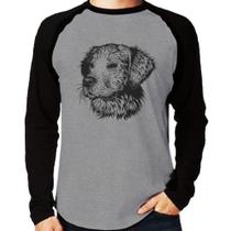 Camiseta Raglan Cãozinho Manga Longa - Foca na Moda