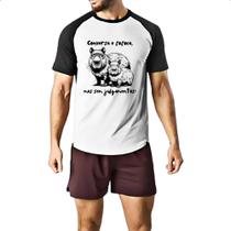 Camiseta Raglan Capivara Conversa e Fofoca Camiseta Raglan Capivara Conversa e Fofoca