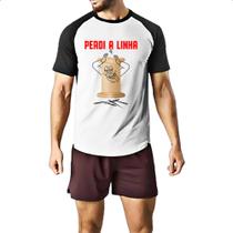 Camiseta Raglan Carretel perdi a linha Camiseta Raglan Carretel perdi a linha