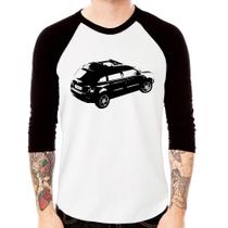 Camiseta Raglan Carro Stilo Blackmotion Manga 3/4 - Foca na Moda
