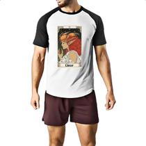 Camiseta Raglan Carta Taro Signo Cancer