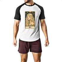 Camiseta Raglan Carta Taro Signo Libra